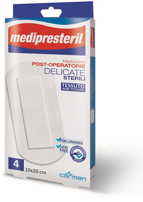 MEDIPRESTERIL MEDICAZIONI POST OPERATORIE DELICATE 10 X 20 4 PEZZI - Farmacia Rossi2 - Farmacia Rossi 