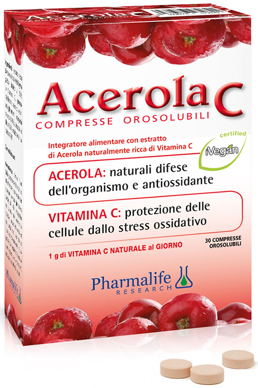 ACEROLA C 30 COMPRESSE OROSOLUBILI - Farmacia Rossi2 - Farmacia Rossi 