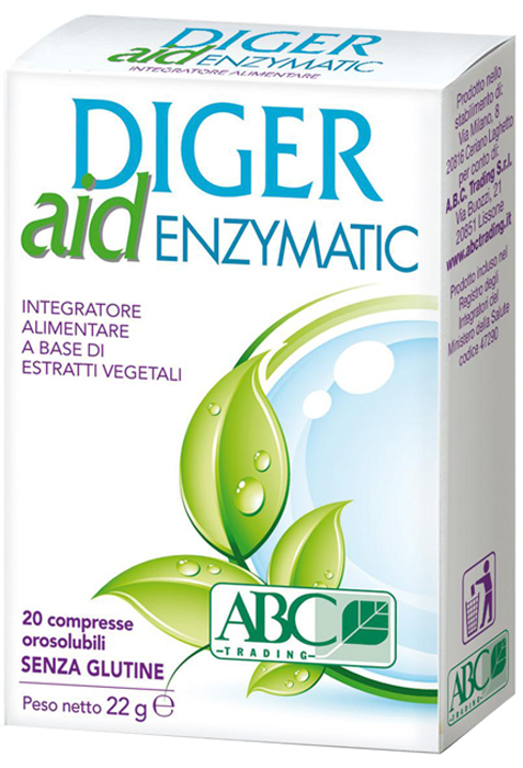 DIGER AID ENZYMATIC 20 COMPRESSE - Farmacia Rossi2 - Farmacia Rossi 
