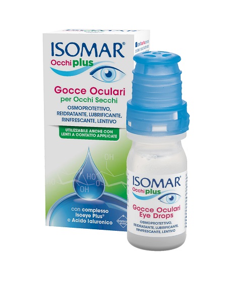 ISOMAR OCCHI PLUS GOCCE OCULARI PER OCCHI SECCHI ALL'ACIDO IALURONICO 0,25% 10 ML - Farmacia Rossi2 - Farmacia Rossi 