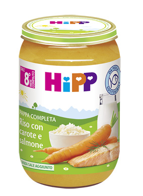 HIPP PAPPA PRONTA RISO CAROTE SALMONE 220 G - Farmacia Rossi2 - Farmacia Rossi 