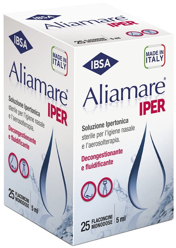 ALIAMARE 25 FLACONCINI IPERTONICI DA 5 ML - Farmacia Rossi2 - Farmacia Rossi 