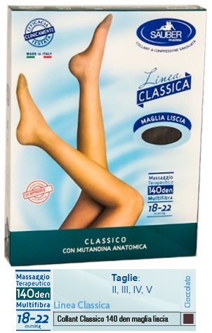 SAUBER CLASSICO COLLANT 140 DENARI MAGLIA LISCIA CIOCCOLATO 5 - Farmacia Rossi2 - Farmacia Rossi 