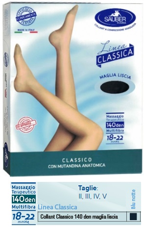 SAUBER CLASSICO COLLANT 140 DENARI MAGLIA LISCIA BLU NOTTE 3 - Farmacia Rossi2 - Farmacia Rossi 