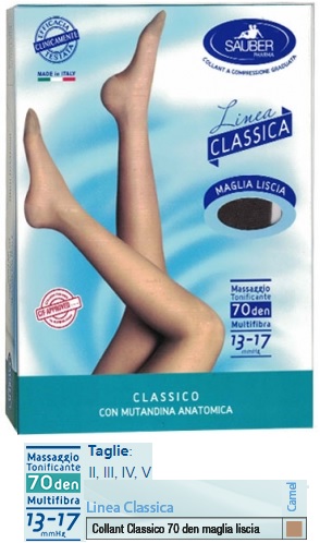 SAUBER CLASSICO COLLANT 70 DENARI MAGLIA LISCIA CAMEL 4 - Farmacia Rossi2 - Farmacia Rossi 