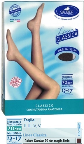 SAUBER CLASSICO COLLANT 70 DENARI MAGLIA LISCIA CIOCCOLATO 2 - Farmacia Rossi2 - Farmacia Rossi 