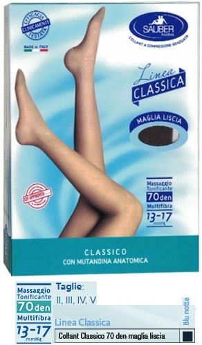 SAUBER CLASSICO COLLANT 70 DENARI MAGLIA LISCIA BLU NOTTE 4 - Farmacia Rossi2 - Farmacia Rossi 