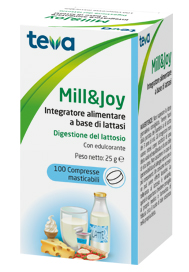 MILL&JOY TEVA 100 COMPRESSE MASTICABILI - Farmacia Rossi2 - Farmacia Rossi 