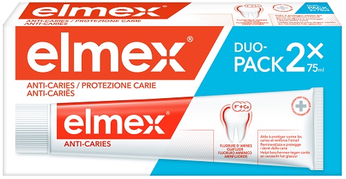 ELMEX PROTEZIONE CARIE 2 X 75 ML - Farmacia Rossi2 - Farmacia Rossi 