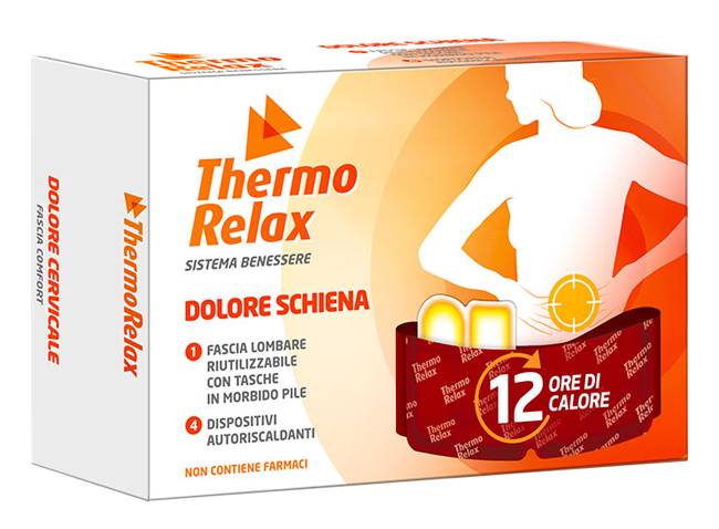 THERMORELAX FASCIA LOMBARE DOLORE SCHIENA+4 DISPOSITIVI AUTORISCALDANTI - Farmacia Rossi2 - Farmacia Rossi 