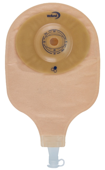 SACCA PER UROSTOMIA TRASPARENTE RITAGLIABILE AURUM CONVEX URO MIDI CON MIELE DI MANUKA DIAMETRO 13-48 MM INIZIO CONVESSITA' 48 MM 10 PEZZI - Farmacia Rossi2 - Farmacia Rossi 