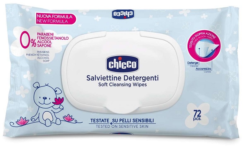 CHICCO COSMESI SALVIETTE 72 PEZZI PLAQ - Farmacia Rossi2 - Farmacia Rossi 