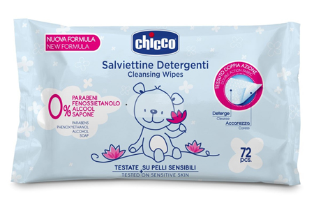 CHICCO COSMESI SALVIETT 72 PEZZI SENZA PLAQ - Farmacia Rossi2 - Farmacia Rossi 