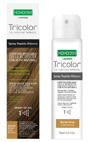 TRICOLOR SPRAY RITOCCO BIONDO SCURO 75 ML - Farmacia Rossi2 - Farmacia Rossi 