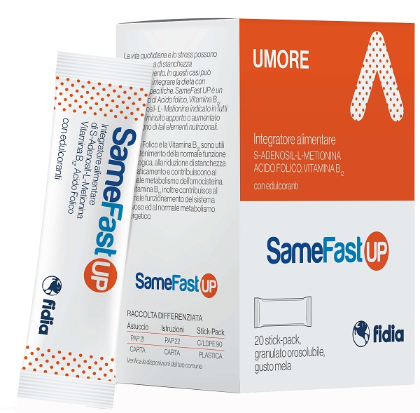SAMEFAST UP 20 STICK PACK GRANULATO OROSOLUBILE GUSTO ANANAS - Farmacia Rossi2 - Farmacia Rossi 