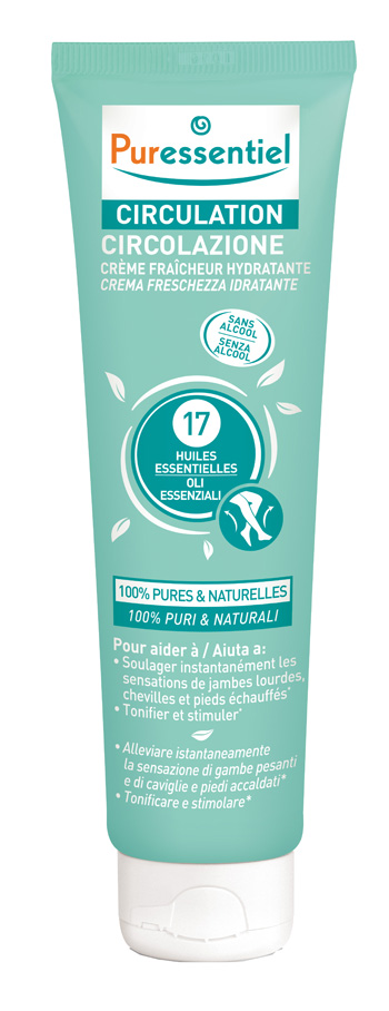 PURESSENTIEL CREMA CIRCOLAZIONE FRESCHEZZA IDRATANTE GAMBE EI STANCHI 100 ML - Farmacia Rossi2 - Farmacia Rossi 