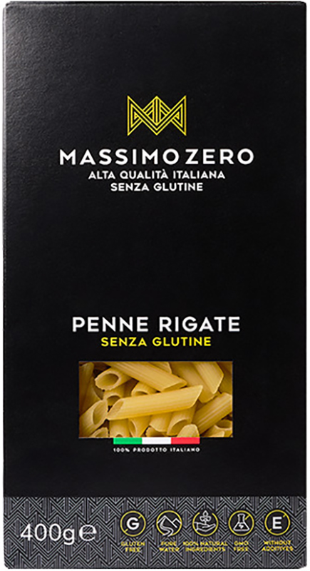 MASSIMO ZERO MEZZE PENNE RIGATE 400 G - Farmacia Rossi2 - Farmacia Rossi 