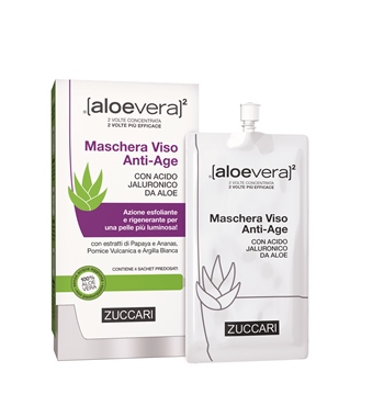 ALOEVERA2 MASCHERA VISO ANTIAGE 4 SACCHETTI 20 ML - Farmacia Rossi2 - Farmacia Rossi 