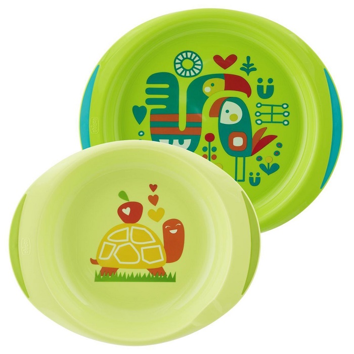 CHICCO PIATTO FONDO E PIANO 12 MESI+ AZZURRO/VERDE - Farmacia Rossi2 - Farmacia Rossi 