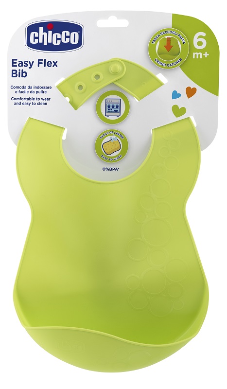 CHICCO BAVAGLINA RIGIDA 6M+ VERDE - Farmacia Rossi2 - Farmacia Rossi 