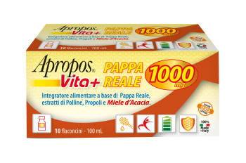 APROPOS VITA+ PAPPA REALE 1000MG 10 FLACONCINI DA 10 ML - Farmacia Rossi2 - Farmacia Rossi 