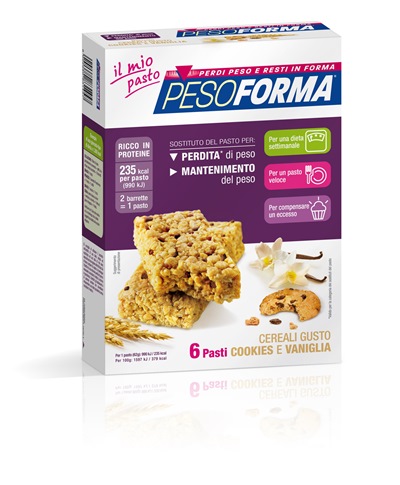 PESOFORMA BARR CEREALI COOKIES VANIGLIA 372 G - Farmacia Rossi2 - Farmacia Rossi 