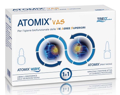 ATOMIX VAS KIT PER IGIENE FUNZIONALE DELLE VIE AEREE SUPERIORI ATOMIC WAVE + SPRAY - Farmacia Rossi2 - Farmacia Rossi 