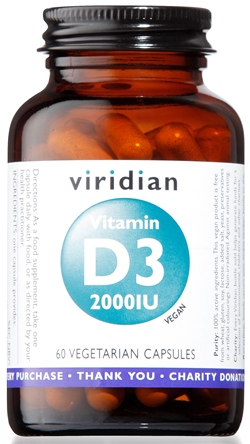 VIRIDIAN VITAMIN D3 2000IU 60CPS - Farmacia Rossi2 - Farmacia Rossi 