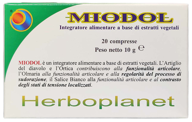 MIODOL 20 COMPRESSE BLISTER 10 G - Farmacia Rossi2 - Farmacia Rossi 