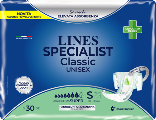 PANNOLONE MUTANDA LINES SPECIALIST CLASSIC MP SUPER 30 PEZZI - Farmacia Rossi2 - Farmacia Rossi 
