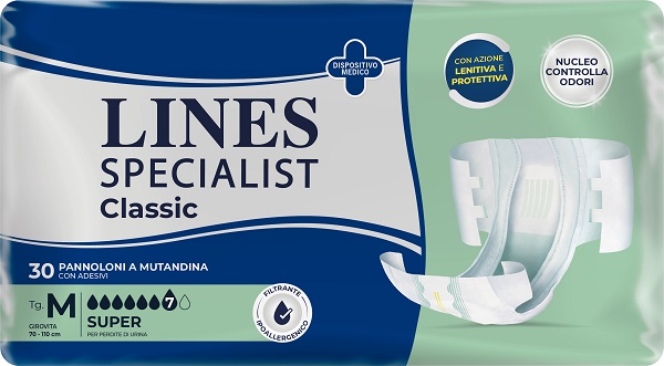 PANNOLONE A MUTANDA LINES SPECIALIST CLASSIC SUPER MM 30 PEZZI - Farmacia Rossi2 - Farmacia Rossi 