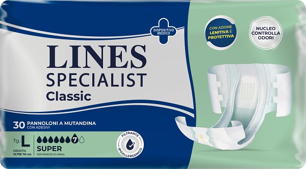 PANNOLONE A MUTANDA LINES SPECIALIST CLASSIC SUPER MG 30 PEZZI - Farmacia Rossi2 - Farmacia Rossi 