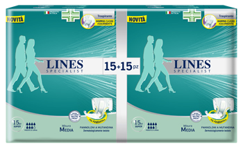 PANNOLONE A MUTANDA LINES SPECIALIST SUPER MM 30 PEZZI - Farmacia Rossi2 - Farmacia Rossi 