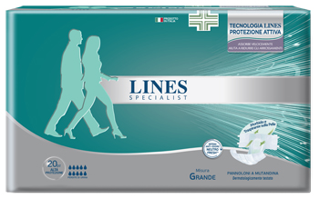 PANNOLONE A MUTANDA LINES SPECIALIST ALTAPROTEZIONE MG 20 PEZZI - Farmacia Rossi2 - Farmacia Rossi 