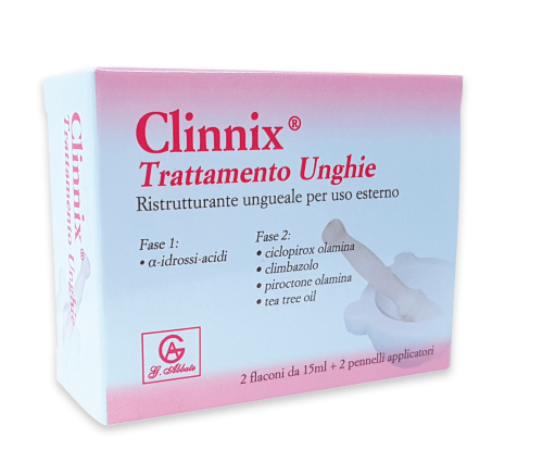 CLINNIX TRATTAMENTO UNGHIE 2 FLACONI 15 ML + 2 PENNELLI APPLICATORI - Farmacia Rossi2 - Farmacia Rossi 
