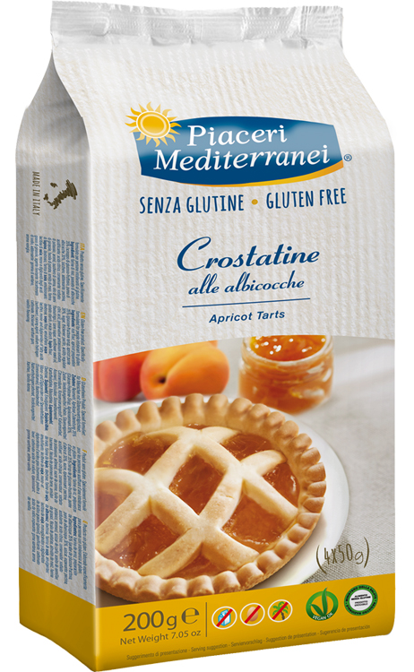 PIACERI MEDITERRANEI LE BONTA' DEL MATTINO CROSTATINE ALL'ALBICOCCA 4 X 50 G - Farmacia Rossi2 - Farmacia Rossi 
