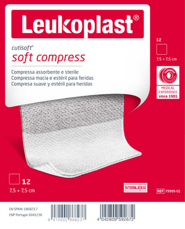 GARZA IDROFILA COMPRESSA CUTISOFT TESSUTO NON TESSUTO 7,5X7,5 CM 12 PEZZI - Farmacia Rossi2 - Farmacia Rossi 