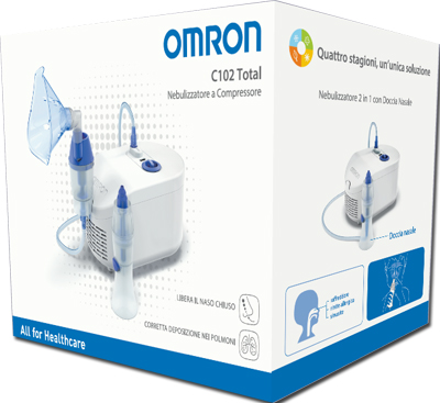 NEBULIZZATORE A PISTONE OMRON C102 TOTAL - Farmacia Rossi2 - Farmacia Rossi 