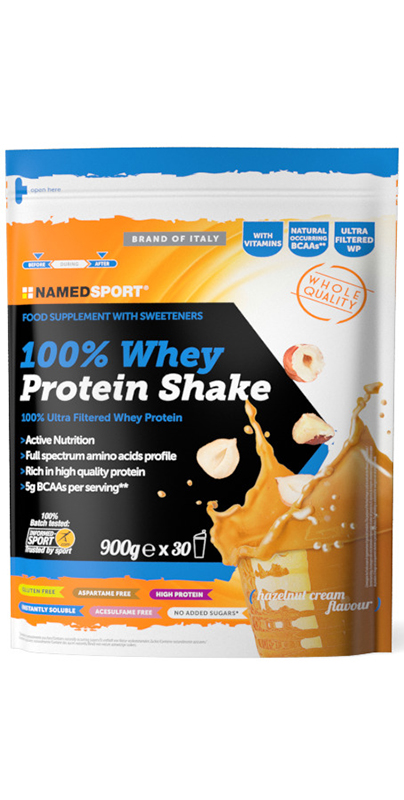 100% WHEY PROTEIN SHAKE HAZELNUT CREAM 900 G - Farmacia Rossi2 - Farmacia Rossi 