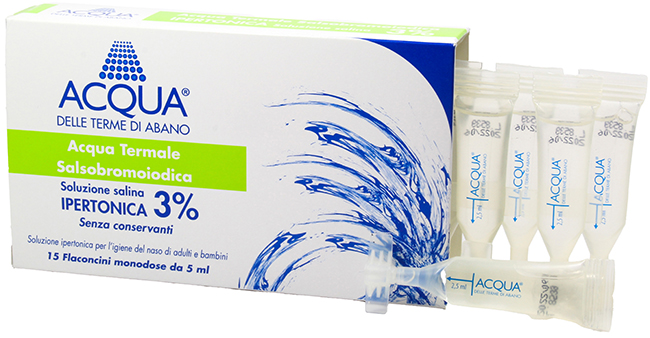 ACQUA DELLE TERME DI ABANO SOLUZIONE IPERTONICA 3% PER LAVAGGIO NASALE - Farmacia Rossi2 - Farmacia Rossi 