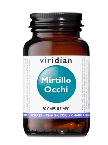 VIRIDIAN MIRTILLO OCCHI 30 CAPSULE - Farmacia Rossi2 - Farmacia Rossi 