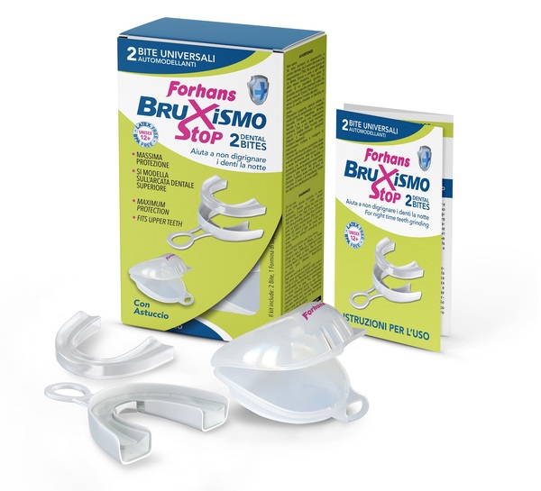 BITE UNIVERSALI AUTOMODELLANTI BRUXISMO STOP FORHANS 2 PEZZI - Farmacia Rossi2 - Farmacia Rossi 