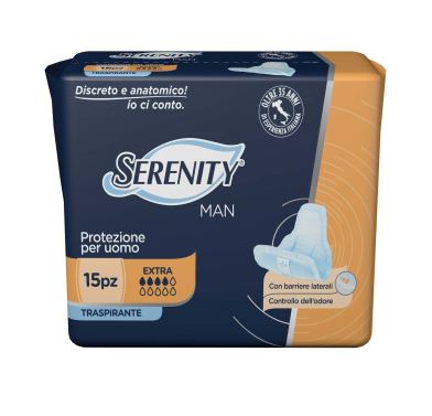 PANNOLINO SERENITY LIGHT MAN EXTRA CON ADESIVO O ALTRO FISSAGGIO 15 PEZZI - Farmacia Rossi2 - Farmacia Rossi 