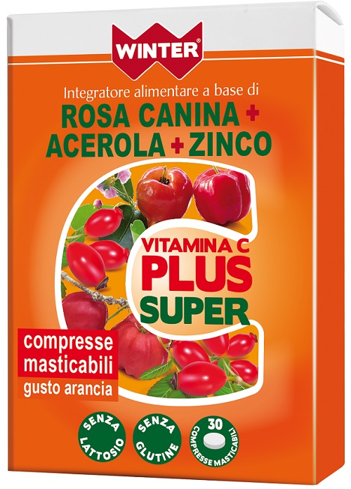 WINTER VITAMINA C PLUS SUPER  + ZINCO 30 COMPRESSE MASTICABILI - Farmacia Rossi2 - Farmacia Rossi 