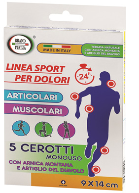 CEROTTI PER DOLORI ARTICOLARI E MUSCOLARI CON ARNICA MONTANA E ARTIGLIO DEL DIAVOLO 9X14CM 5 PEZZI - Farmacia Rossi2 - Farmacia Rossi 