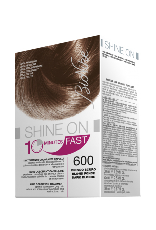 BIONIKE SHINE ON FAST TRATTAMENTO COLORANTE CAPELLI BIONDO SCURO 600 FLACONE 60 ML + TUBO 60 ML - Farmacia Rossi2 - Farmacia Rossi 