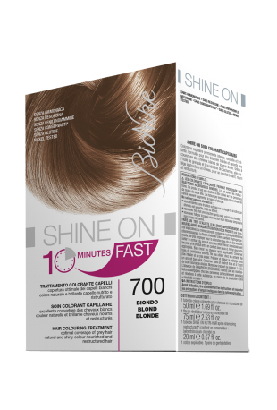 BIONIKE SHINE ON FAST TRATTAMENTO COLORANTE CAPELLI BIONDO 700 FLACONE 60 ML + TUBO 60 ML - Farmacia Rossi2 - Farmacia Rossi 