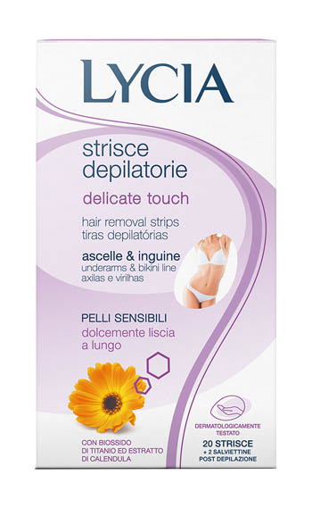 LYCIA STRISCE DEPILATORIE DELICATE TOUCH ASCELLE E INGUINE 20 PEZZI - Farmacia Rossi2 - Farmacia Rossi 