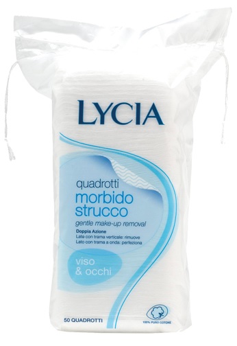 LYCIA 50 QUADROTTI COTONE STRISCIA 12 PEZZI - Farmacia Rossi2 - Farmacia Rossi 
