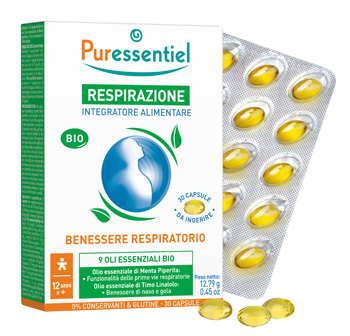 PURESSENTIEL RESPIRAZIONE BIO 9 OLI ESSENZIALI 30 CAPSULE - Farmacia Rossi2 - Farmacia Rossi 